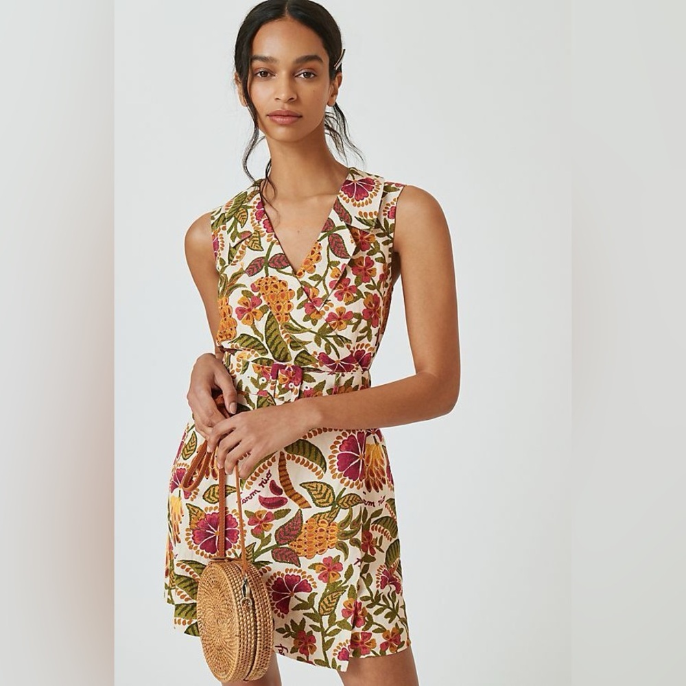 Anthropologie Farm x by Farm Rio Blazer Mini Dress Size M